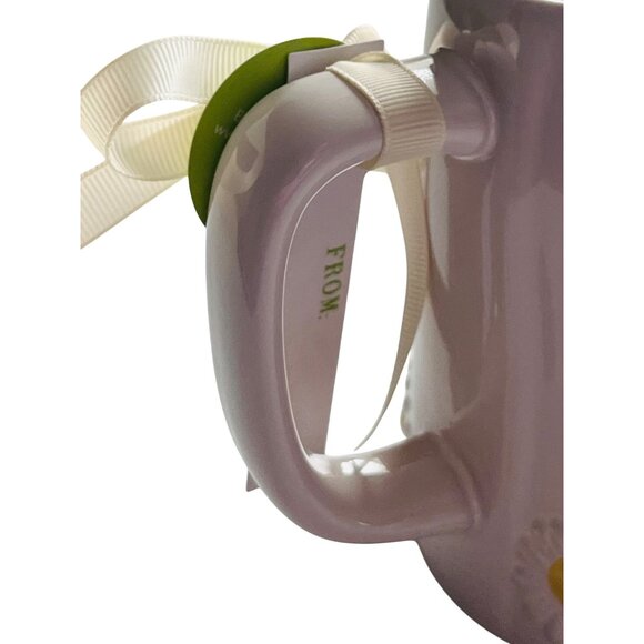 Rae Dunn Sentimental "Mama" Ceramic Mug W/ Daisy Embossed Design & Pink Interior - Picture 6 of 7